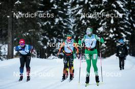 14.01.2023, Sexten, Italy (ITA): Chiara Caminada, Ingvild Bratlie, Julia Angelsioeoe, (l-r)  - Ski Classics Pustertaler Ski Marathon - Sexten (ITA). www.nordicfocus.com. © Vanzetta/NordicFocus. Every downloaded picture is fee-liable.