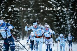 14.01.2023, Sexten, Italy (ITA): Sofia Lindberg, Rebecca Bergagnin, Katerina Paul, (l-r)  - Ski Classics Pustertaler Ski Marathon - Sexten (ITA). www.nordicfocus.com. © Vanzetta/NordicFocus. Every downloaded picture is fee-liable.