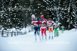 14.01.2023, Sexten, Italy (ITA): Eric Storvall, Hans Klevmoen, (l-r)  - Ski Classics Pustertaler Ski Marathon - Sexten (ITA). www.nordicfocus.com. © Vanzetta/NordicFocus. Every downloaded picture is fee-liable.