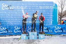 14.01.2023, Sexten, Italy (ITA): Emil Persson, Andreas Nygaard, Kasper Stadaas, (l-r)  - Ski Classics Pustertaler Ski Marathon - Sexten (ITA). www.nordicfocus.com. © Vanzetta/NordicFocus. Every downloaded picture is fee-liable.