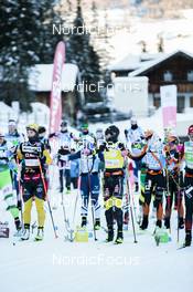 14.01.2023, Sexten, Italy (ITA): Ida Dahl, Kati Roivas, Sofia Lindberg, (l-r)  - Ski Classics Pustertaler Ski Marathon - Sexten (ITA). www.nordicfocus.com. © Vanzetta/NordicFocus. Every downloaded picture is fee-liable.