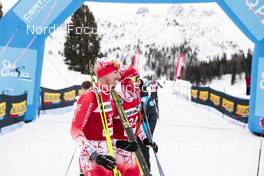 15.01.2023, Niederdorf, Italy (ITA): Busin Lorenzo (ITA), Ferrari Francesco (ITA), (l-r)  - Ski Classics Prato Piazza Mountain Challenge - Niederdorf (ITA). www.nordicfocus.com. © Vanzetta/NordicFocus. Every downloaded picture is fee-liable.