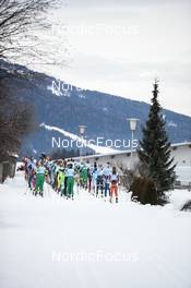 15.01.2023, Niederdorf, Italy (ITA): Corradini Stefania (ITA), Hoftun Ingeborg (NOR), Sandholt Hansen Hanna (NOR), (l-r)  - Ski Classics Prato Piazza Mountain Challenge - Niederdorf (ITA). www.nordicfocus.com. © Vanzetta/NordicFocus. Every downloaded picture is fee-liable.