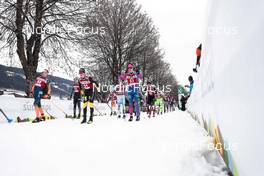 15.01.2023, Niederdorf, Italy (ITA): Moen Vebjoern (NOR), Elvseth Anton (SWE), Kalland-Olsen Einar (NOR), (l-r)  - Ski Classics Prato Piazza Mountain Challenge - Niederdorf (ITA). www.nordicfocus.com. © Vanzetta/NordicFocus. Every downloaded picture is fee-liable.