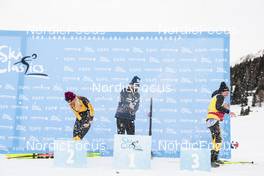 15.01.2023, Niederdorf, Italy (ITA): Fleten Emilie (NOR), Slind Astrid ¯yre (NOR), Dahl Ida (SWE), (l-r)  - Ski Classics Prato Piazza Mountain Challenge - Niederdorf (ITA). www.nordicfocus.com. © Vanzetta/NordicFocus. Every downloaded picture is fee-liable.