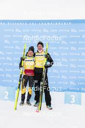 15.01.2023, Niederdorf, Italy (ITA): Dahl Ida (SWE), Persson Emil (SWE), (l-r)  - Ski Classics Prato Piazza Mountain Challenge - Niederdorf (ITA). www.nordicfocus.com. © Vanzetta/NordicFocus. Every downloaded picture is fee-liable.