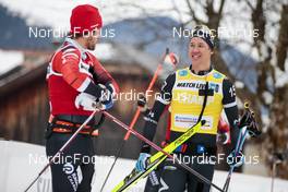 15.01.2023, Niederdorf, Italy (ITA): Persson Emil (SWE), Kardin Oskar (SWE), (l-r)  - Ski Classics Prato Piazza Mountain Challenge - Niederdorf (ITA). www.nordicfocus.com. © Vanzetta/NordicFocus. Every downloaded picture is fee-liable.