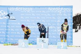 15.01.2023, Niederdorf, Italy (ITA): Fleten Emilie (NOR), Slind Astrid ¯yre (NOR), Dahl Ida (SWE), (l-r)  - Ski Classics Prato Piazza Mountain Challenge - Niederdorf (ITA). www.nordicfocus.com. © Vanzetta/NordicFocus. Every downloaded picture is fee-liable.