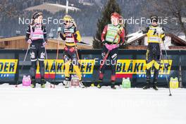 15.01.2023, Niederdorf, Italy (ITA): Dahl Ida (SWE), Fleten Emilie (NOR), Larsson Jenny (SWE), Hedenstroem Karolina (SWE), (l-r)  - Ski Classics Prato Piazza Mountain Challenge - Niederdorf (ITA). www.nordicfocus.com. © Vanzetta/NordicFocus. Every downloaded picture is fee-liable.