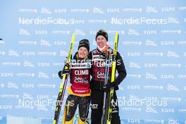 15.01.2023, Niederdorf, Italy (ITA): Persson Emil (SWE), Dahl Ida (SWE), (l-r)  - Ski Classics Prato Piazza Mountain Challenge - Niederdorf (ITA). www.nordicfocus.com. © Vanzetta/NordicFocus. Every downloaded picture is fee-liable.