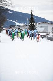 15.01.2023, Niederdorf, Italy (ITA): Corradini Stefania (ITA), Hoftun Ingeborg (NOR), Sandholt Hansen Hanna (NOR), (l-r)  - Ski Classics Prato Piazza Mountain Challenge - Niederdorf (ITA). www.nordicfocus.com. © Vanzetta/NordicFocus. Every downloaded picture is fee-liable.