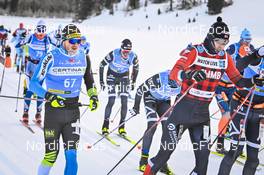21.01.2023, Zuoz Switzerland (SUI): Thomas Bing (GER), Kasper Stadaas (NOR), (l-r) - Ski Classics La Diagonela, Zuoz (SUI). www.nordicfocus.com. © Reichert/NordicFocus. Every downloaded picture is fee-liable.