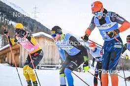 21.01.2023, Zuoz Switzerland (SUI): Thomas Bing (GER), Stian Hoelgaard (NOR), (l-r) - Ski Classics La Diagonela, Zuoz (SUI). www.nordicfocus.com. © Reichert/NordicFocus. Every downloaded picture is fee-liable.