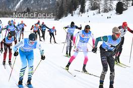 21.01.2023, Zuoz Switzerland (SUI): Jan Srail (CZE), Petter Northug (NOR), Viktor Maeenpaeae (FIN), (l-r) - Ski Classics La Diagonela, Zuoz (SUI). www.nordicfocus.com. © Reichert/NordicFocus. Every downloaded picture is fee-liable.
