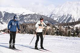 20.01.2023, Zuoz Switzerland (SUI): Silje Oyre Slind (NOR), Astrid Oyre Slind (NOR), (l-r) - Ski Classics La Diagonela, Zuoz (SUI). www.nordicfocus.com. © Reichert/NordicFocus. Every downloaded picture is fee-liable.