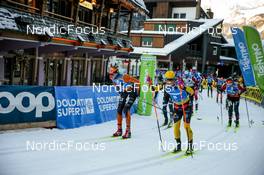 29.01.2023, Trentino, Italy (ITA): Johannes Ekloef (SWE), Sivert Halfdan Bergan (NOR) - Ski Classics Marcialonga, Trentino (ITA). www.nordicfocus.com. © Vanzetta/NordicFocus. Every downloaded picture is fee-liable.