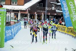 29.01.2023, Trentino, Italy (ITA): Linn Soemskar (SWE), Anikken Gjerde Alnaes (NOR), (l-r) - Ski Classics Marcialonga, Trentino (ITA). www.nordicfocus.com. © Vanzetta/NordicFocus. Every downloaded picture is fee-liable.