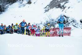 29.01.2023, Trentino, Italy (ITA): Filip Rosjoe (SWE), Tord Asle Gjerdalen (NOR), +9+, Jan Srail (CZE), (l-r), (l-r) - Ski Classics Marcialonga, Trentino (ITA). www.nordicfocus.com. © Vanzetta/NordicFocus. Every downloaded picture is fee-liable.