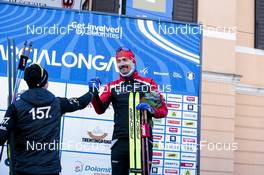 29.01.2023, Trentino, Italy (ITA): Emil Persson (SWE), Tord Asle Gjerdalen (NOR), (l-r) - Ski Classics Marcialonga, Trentino (ITA). www.nordicfocus.com. © Vanzetta/NordicFocus. Every downloaded picture is fee-liable.