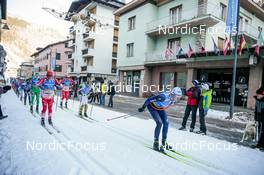 29.01.2023, Trentino, Italy (ITA): Mauro Brigadoi (ITA), Axel Jutterstroem (SWE), (l-r) - Ski Classics Marcialonga, Trentino (ITA). www.nordicfocus.com. © Vanzetta/NordicFocus. Every downloaded picture is fee-liable.