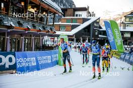 29.01.2023, Trentino, Italy (ITA): Thomas Bing (GER), Haakon Fossum Holden (NOR), +163+, (l-r) - Ski Classics Marcialonga, Trentino (ITA). www.nordicfocus.com. © Vanzetta/NordicFocus. Every downloaded picture is fee-liable.