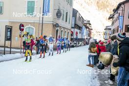 29.01.2023, Trentino, Italy (ITA): Filip Rosjoe (SWE), Henrik Arntzen Joks (NOR), Petter Soleng Skinstad (NOR), (l-r) - Ski Classics Marcialonga, Trentino (ITA). www.nordicfocus.com. © Vanzetta/NordicFocus. Every downloaded picture is fee-liable.
