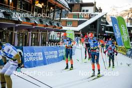 29.01.2023, Trentino, Italy (ITA): Max Novak (SWE), Petter Stakston (NOR), (l-r) - Ski Classics Marcialonga, Trentino (ITA). www.nordicfocus.com. © Vanzetta/NordicFocus. Every downloaded picture is fee-liable.