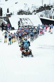 29.01.2023, Trentino, Italy (ITA): Start of MenÕs race feature - Ski Classics Marcialonga, Trentino (ITA). www.nordicfocus.com. © Vanzetta/NordicFocus. Every downloaded picture is fee-liable.