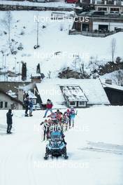 29.01.2023, Trentino, Italy (ITA): Start of the WomenÕs race feature - Ski Classics Marcialonga, Trentino (ITA). www.nordicfocus.com. © Vanzetta/NordicFocus. Every downloaded picture is fee-liable.