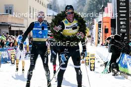 29.01.2023, Trentino, Italy (ITA): Emil Persson (SWE), Tord Asle Gjerdalen (NOR), (l-r) - Ski Classics Marcialonga, Trentino (ITA). www.nordicfocus.com. © Vanzetta/NordicFocus. Every downloaded picture is fee-liable.