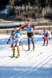 29.01.2023, Trentino, Italy (ITA): Joel Andersson (SWE), Joar Andreas Thele (NOR), +111+, (l-r) - Ski Classics Marcialonga, Trentino (ITA). www.nordicfocus.com. © Vanzetta/NordicFocus. Every downloaded picture is fee-liable.