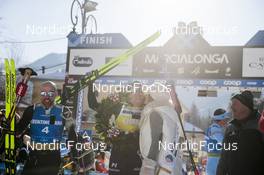 29.01.2023, Trentino, Italy (ITA): Emil Persson (SWE), Andreas Nygaard (NOR), Tord Asle Gjerdalen (NOR), (l-r) - Ski Classics Marcialonga, Trentino (ITA). www.nordicfocus.com. © Vanzetta/NordicFocus. Every downloaded picture is fee-liable.