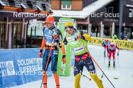 29.01.2023, Trentino, Italy (ITA): Filip Rosjoe (SWE), Einar Kalland-Olsen (NOR), (l-r) - Ski Classics Marcialonga, Trentino (ITA). www.nordicfocus.com. © Vanzetta/NordicFocus. Every downloaded picture is fee-liable.