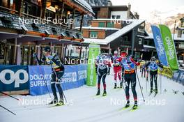29.01.2023, Trentino, Italy (ITA): Emil Persson (SWE), Anders Aukland (NOR), Karstein Johaug Jr. (NOR), (l-r) - Ski Classics Marcialonga, Trentino (ITA). www.nordicfocus.com. © Vanzetta/NordicFocus. Every downloaded picture is fee-liable.
