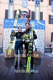 29.01.2023, Trentino, Italy (ITA): Emil Persson (SWE), Magni Smedaas (NOR), (l-r) - Ski Classics Marcialonga, Trentino (ITA). www.nordicfocus.com. © Vanzetta/NordicFocus. Every downloaded picture is fee-liable.