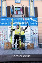 29.01.2023, Trentino, Italy (ITA): Magni Smedaas (NOR), Emil Persson (SWE), (l-r) - Ski Classics Marcialonga, Trentino (ITA). www.nordicfocus.com. © Vanzetta/NordicFocus. Every downloaded picture is fee-liable.