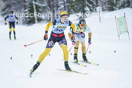 18.02.2023, Groenklitt, Sweden (SWE): Fleten Emilie (NOR), Smedaas Magni (NOR), (l-r)  - Ski Classics Criterium Orsa Groenklitt - Groenklitt (SWE). www.nordicfocus.com. © Thibaut/NordicFocus. Every downloaded picture is fee-liable.