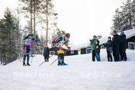 18.02.2023, Groenklitt, Sweden (SWE): Johansson Linnea (SWE), Hallquist Frida (SWE), (l-r)  - Ski Classics Criterium Orsa Groenklitt - Groenklitt (SWE). www.nordicfocus.com. © Thibaut/NordicFocus. Every downloaded picture is fee-liable.
