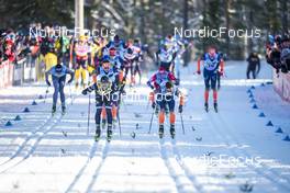 18.02.2023, Groenklitt, Sweden (SWE): Persson Emil (SWE), Novak Max (SWE), (l-r)  - Ski Classics Criterium Orsa Groenklitt - Groenklitt (SWE). www.nordicfocus.com. © Thibaut/NordicFocus. Every downloaded picture is fee-liable.