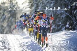 18.02.2023, Groenklitt, Sweden (SWE): Syrstad Torleif (NOR), Stadaas Kasper (NOR), (l-r)  - Ski Classics Criterium Orsa Groenklitt - Groenklitt (SWE). www.nordicfocus.com. © Thibaut/NordicFocus. Every downloaded picture is fee-liable.