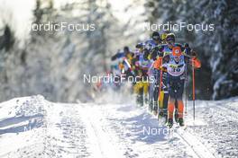 18.02.2023, Groenklitt, Sweden (SWE): Syrstad Torleif (NOR), Stadaas Kasper (NOR), (l-r)  - Ski Classics Criterium Orsa Groenklitt - Groenklitt (SWE). www.nordicfocus.com. © Thibaut/NordicFocus. Every downloaded picture is fee-liable.