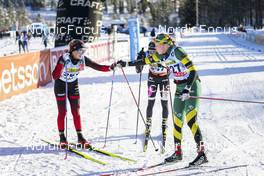 18.02.2023, Groenklitt, Sweden (SWE): Vuollet Iida (FIN), Skulbru Hanne (NOR), (l-r)  - Ski Classics Criterium Orsa Groenklitt - Groenklitt (SWE). www.nordicfocus.com. © Thibaut/NordicFocus. Every downloaded picture is fee-liable.