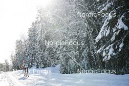 18.02.2023, Groenklitt, Sweden (SWE): Moen Vebjoern (NOR), Eriksson Gustav (SWE), (l-r)  - Ski Classics Criterium Orsa Groenklitt - Groenklitt (SWE). www.nordicfocus.com. © Thibaut/NordicFocus. Every downloaded picture is fee-liable.