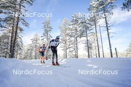 18.02.2023, Groenklitt, Sweden (SWE): Moen Vebjoern (NOR), Hortlund Elias (SWE), (l-r)  - Ski Classics Criterium Orsa Groenklitt - Groenklitt (SWE). www.nordicfocus.com. © Thibaut/NordicFocus. Every downloaded picture is fee-liable.