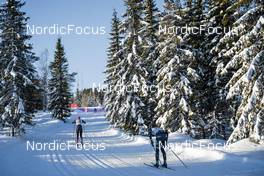 19.02.2023, Groenklitt, Sweden (SWE): Hedda Bangman (SWE), Elin Toernqvist (SWE), (l-r)  - Ski Classics ITT Orsa Groenklitt - Groenklitt (SWE). www.nordicfocus.com. © Thibaut/NordicFocus. Every downloaded picture is fee-liable.