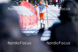 19.02.2023, Groenklitt, Sweden (SWE): Sigurd Sollien Hulbak (NOR) - Ski Classics ITT Orsa Groenklitt - Groenklitt (SWE). www.nordicfocus.com. © Thibaut/NordicFocus. Every downloaded picture is fee-liable.