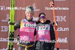 05.03.2023, Saelen-Mora, Sweden (SWE): Amund Riege (NOR), Karolina Hedenstroem (SWE), (l-r) - Ski Classics Vasaloppet, Saelen-Mora (SWE). www.nordicfocus.com. © Reichert/NordicFocus. Every downloaded picture is fee-liable.