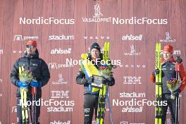 05.03.2023, Saelen-Mora, Sweden (SWE): Andreas Nygaard (NOR), Emil Persson (SWE), Kasper Stadaas (NOR), (l-r) - Ski Classics Vasaloppet, Saelen-Mora (SWE). www.nordicfocus.com. © Reichert/NordicFocus. Every downloaded picture is fee-liable.