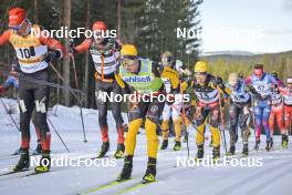 05.03.2023, Saelen-Mora, Sweden (SWE): Karstein Johaug (NOR), Andreas Nygaard (NOR), Alfred Buskqvist (SWE), (l-r) - Ski Classics Vasaloppet, Saelen-Mora (SWE). www.nordicfocus.com. © Reichert/NordicFocus. Every downloaded picture is fee-liable.