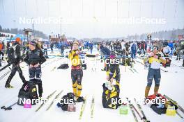 05.03.2023, Saelen-Mora, Sweden (SWE): Karolina Hedenstroem (SWE), Emilie Fleten (NOR), Ida Dahl (SWE), Magni Smedas (NOR), (l-r) - Ski Classics Vasaloppet, Saelen-Mora (SWE). www.nordicfocus.com. © Reichert/NordicFocus. Every downloaded picture is fee-liable.